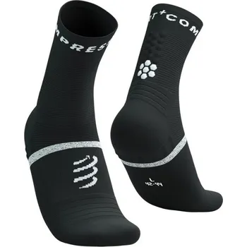 Běžecké oblečení Kompresní běžecké ponožky Compressport Pro Marathon Socks V2.0 - Black/White Velikost: EU 42-44
