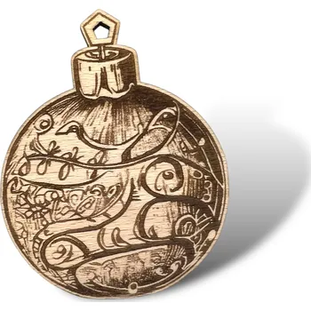 JarisWood Vánoční ozdoba koule 3 Varianta: 1 ozdoba koule