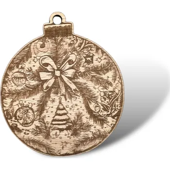 JarisWood Vánoční ozdoba koule 1 Varianta: 1 ozdoba koule