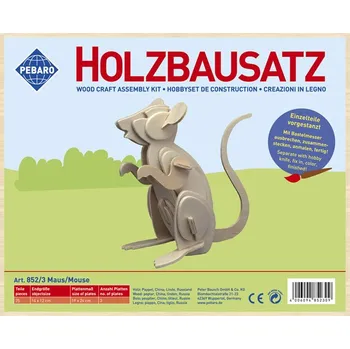 ostatní stavebnice Pebaro - stavebnice dřevěná - myš