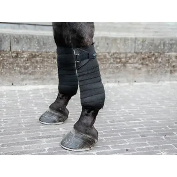 Koňské kamaše Elastické bandáže KENTUCKY - černé, FULL