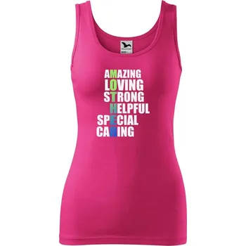 Dámské tričko DOBRÝ TRIKO Dámské tílko s potiskem Mother Velikost: S, Barva: Purpurová