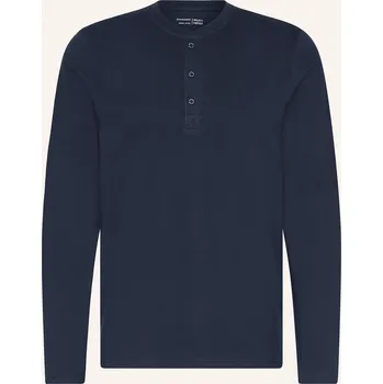 Pánské tričko Schiesser Pánské Pyžamové Tričko Mix+Relax, tmavě modrá, 56