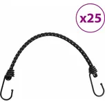 vidaXL Gumicuky s reflexním proužkem a háčky 25 ks 38 cm