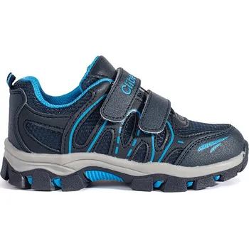 Chlapecké tenisky Tmavě modré chlapecké sportovní boty na suchý zip F-607D.BL/MOON.BL Velikost: 30