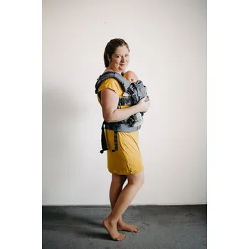 Lněné nosítko Kokon Origin Tmavě šedé