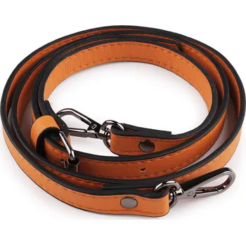 Koženkový popruh / ucho na kabelku s karabinami šíře 1,5 cm