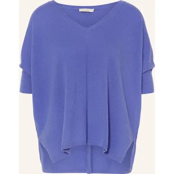 Dámský svetr Lilienfels Dámský Oversized Svetr Z Kašmíru, modrá, 34