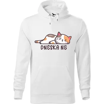 Pánská mikina DOBRÝ TRIKO Pánská mikina s potiskem Dneska ne Velikost pánské mikiny: XL, Barva: Bílá