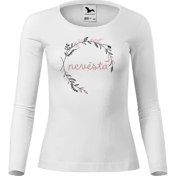 Dámské tričko DOBRÝ TRIKO Dámské bavlněné triko Nevěsta kruh Velikost: 3XL, Barva: Bílá