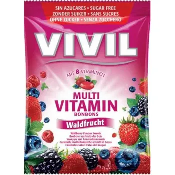 Bonbon Vivil Multivitamín lesní plody 8 vit. bez cukru 120g