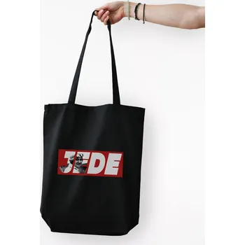 CityZen - JUNKOVÁ Bavlněná taška černá, červený potisk