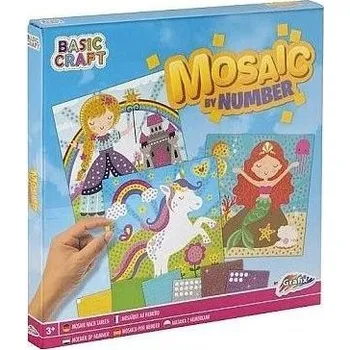 Pastelka Obrázky se sadou nálepek - lepení podle čísel 3druhy