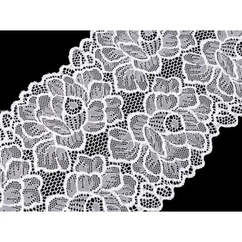 Krajka Elastická krajka / vsadka / běhoun šíře 15,5 cm