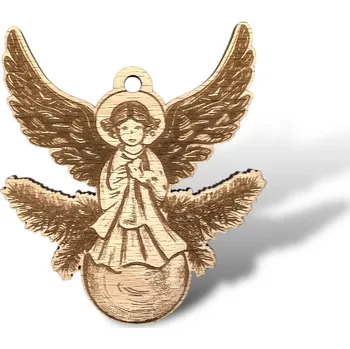 JarisWood Vánoční ozdoba anděl 2 Varianta: 1 ozdoba andělíčka