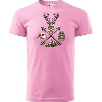 Pánské tričko DOBRÝ TRIKO Pánské tričko Život v přírodě Velikost: L, Barva: Růžová