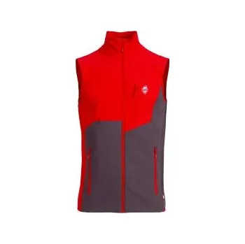 Pánská vesta High Point VERSA VEST iron gate/red S; Šedá vesta + DÁREK DLE VÝBĚRU!