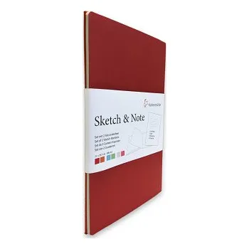 Výtvarný papír Hahnemühle Sketch&Note A5 červený + oranžový (Hahnemühle Sketch&Note A5 červený + oranžový)