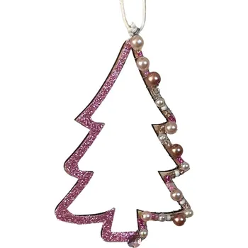 Vánoční dekorace Vánoční ozdoba - pink decoration 2