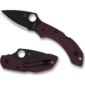 kapesní nůž Spyderco Dragonfly 2 Lightweight Sprint Run, zavírací nůž s klipem, tmavě vínová C28BGBKP2