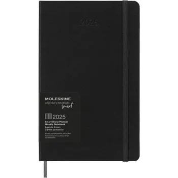 Diář Moleskine Smart Kalender 2025 für das Smart Writing System, Schwarz (EN)