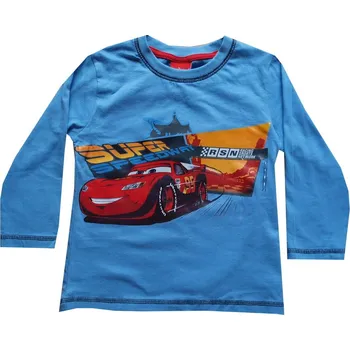 xcena Cars trička bavlněné modré dlouhý rukáv Velikost: 3 roky