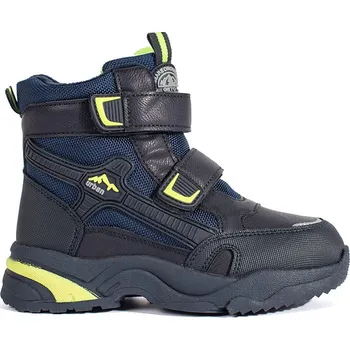 Dětská treková obuv Tmavě modré zateplené chlapecké kotníkové boty A-392BL Velikost: 32