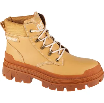 Pánská treková obuv Béžové pánské kožené kotníkové boty Caterpillar Colorado Hardwear WP P111521 Velikost: 46