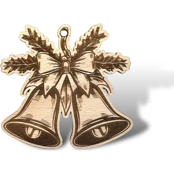 JarisWood Vánoční ozdoba zvoneček 2 Varianta: 1 ozdoba zvoneček