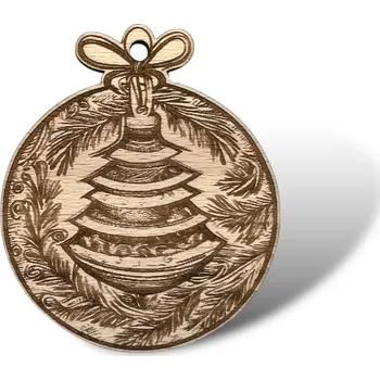 JarisWood Vánoční ozdoba koule 2 Varianta: 1 ozdoba koule