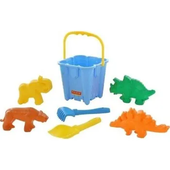 ostatní stavebnice Sada na písek č. 551: Kbelíček velký tvar hrad hranatý /+1 ****