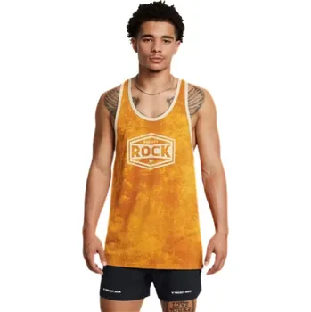 Pánské tílko Under Armour Project Rock Racer Tank Tools M 1386915-711 - yellow M