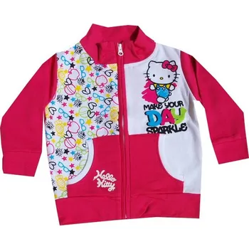 Chlapecká mikina xcena Hello Kitty mikina bavlněná růžová Velikost: 2 roky