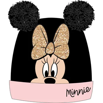 Čepice Minnie Mouse - licence Dívčí zimní čepice - Minnie Mouse 5239C014, černá Barva: Černá, Velikost: velikost 52