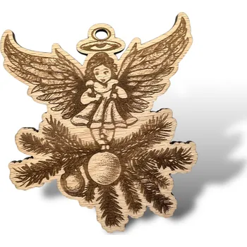 JarisWood Vánoční ozdoba anděl 3 Varianta: 1 ozdoba andělíčka