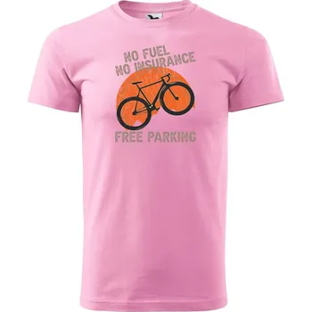 Pánské tričko DOBRÝ TRIKO Pánské tričko s potiskem Free parking Velikost: XL, Barva: Růžová