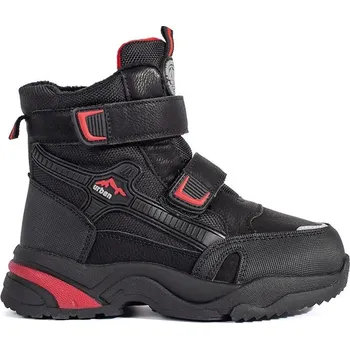 Dětská treková obuv Černé zateplené chlapecké kotníkové boty A-392B/R Velikost: 29