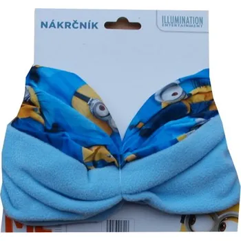 Čepice xcena Minions nákrčník modrý