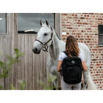 Jezdecké sedlo Batoh KENTUCKY Chestnut - černý