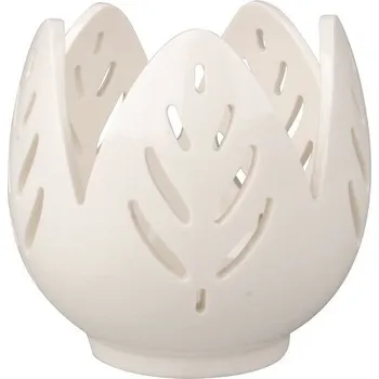 Svícen Svícen porcelánový květ 8 x 8 cm