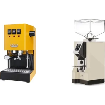 Kávovar Gaggia Classic E24, yellow + Eureka Mignon Specialita, CR cream