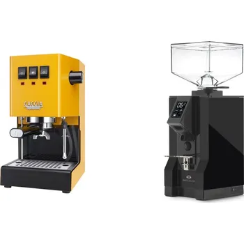 Kávovar Gaggia Classic E24, yellow + Eureka Mignon Specialita, BL black