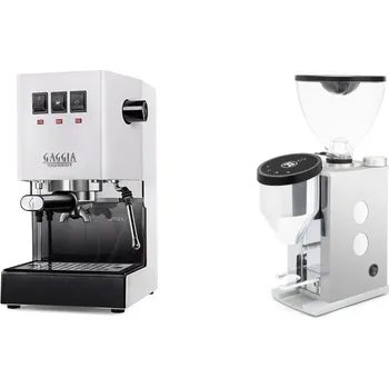 Kávovar Gaggia Classic E24, white + Rocket Espresso FAUSTINO 3.1, white