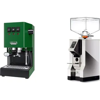 Kávovar Gaggia Classic E24 BC, green + Eureka Mignon Perfetto, CR chrome