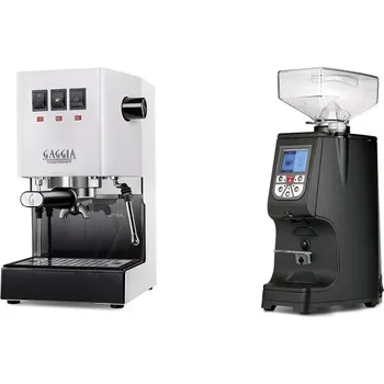 Kávovar Gaggia Classic E24 BC, white + Eureka Atom 60, black