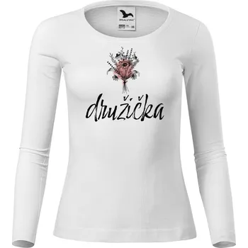 Dámské tričko DOBRÝ TRIKO Dámské bavlněné triko Družička kytice Velikost: 3XL, Barva: Bílá