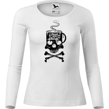 Dámské tričko DOBRÝ TRIKO Dámské bavlněné triko Decaf Velikost: 3XL, Barva: Bílá