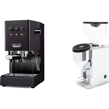 Kávovar Gaggia Classic E24, black + Rocket Espresso FAUSTINO 3.1, chrome