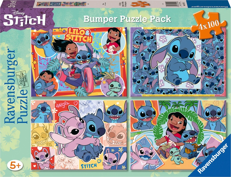 Ravensburger Disney Lilo a Stitch 4x 100 dílků od 375 Kč - Zbozi.cz