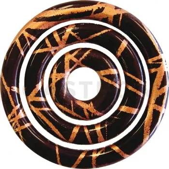 Čokoládová tyčinka Transferová forma s dekorem, 10 ks, kruhy se zlatým vzorem 27, 45 a 63 mm | PAVONI, T405SB